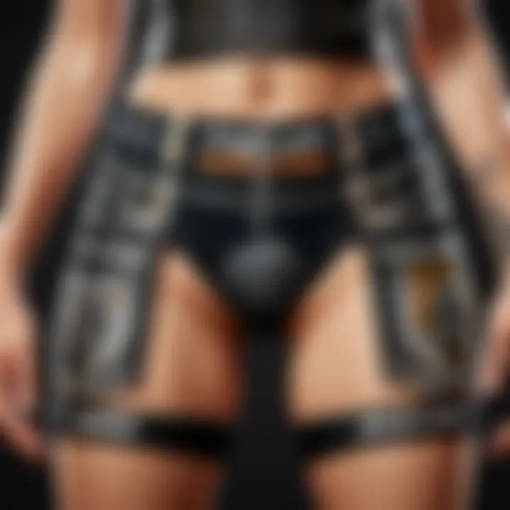 Biker Panties Fabric Texture