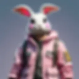 Bunny Jacket with Ears - Pastel Delight