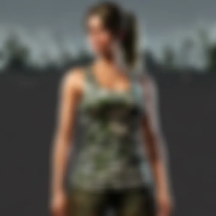 Exquisite Camo Elegance Tank Top