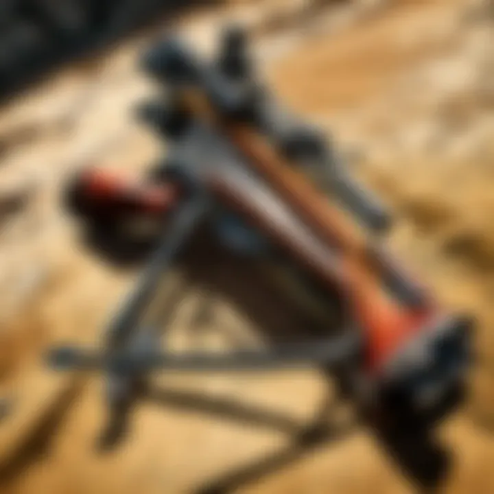 Vintage-inspired crossbow quiver with ornate decorations