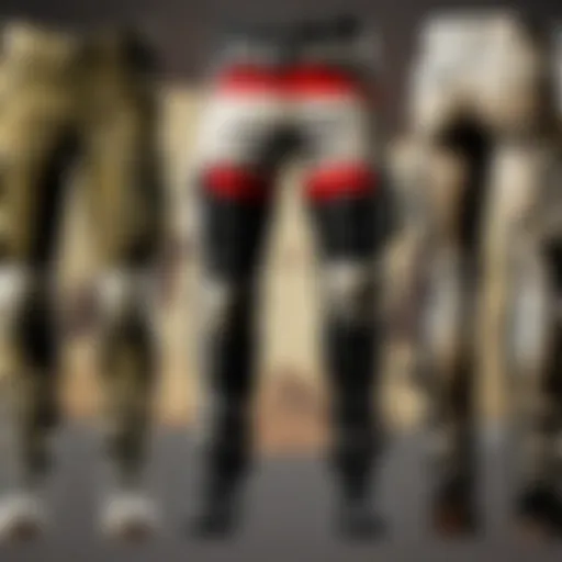 Military trousers pattern evolution