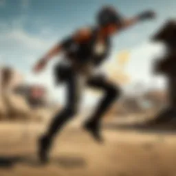 Martial artist executing a swift kick