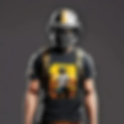 Bold and Minimalist PUBG T-Shirt Design