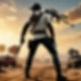 Mysterious warrior in PUBG battleground