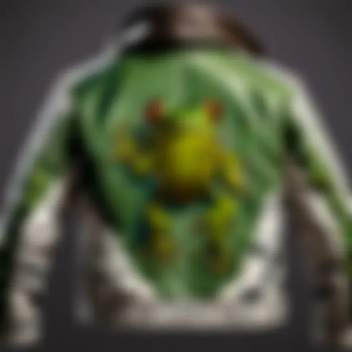 Nature-Inspired Pattern on Frog Jacket