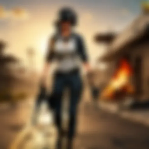 Illustration of futuristic gaming experience with PUBG VPN APK