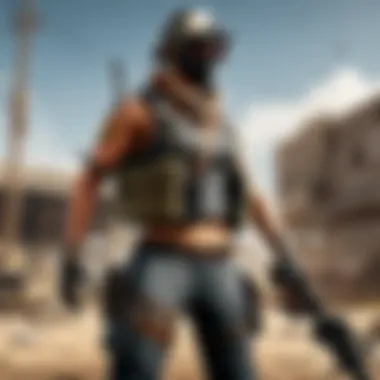 Digital Artwork showcasing futuristic PUBG gameplay