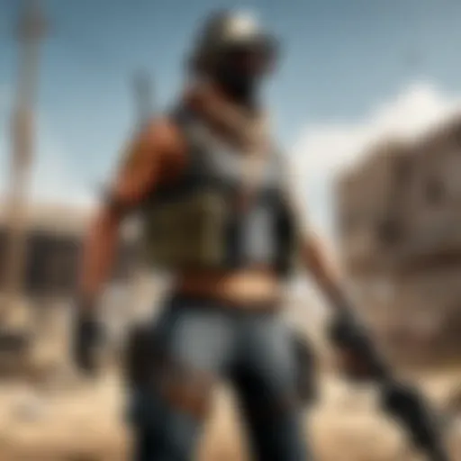 Digital Artwork showcasing futuristic PUBG gameplay