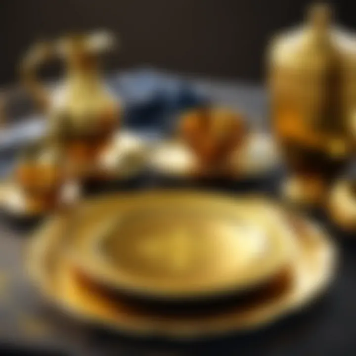 Elegant Gold-Plated Tableware