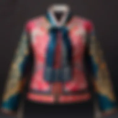 Intricate Fabric Patterns of Hanbok Jacket