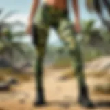 Exotic Camouflage Leggings in PUBG Jungle Setting