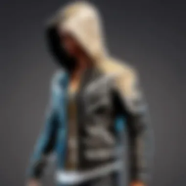 Close-up of leather jacket texture and zipper details