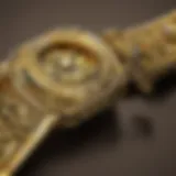 Luxurious gold plating on intricate jewelry design