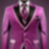 Mauve Tuxedo Jacket Folded Artistry