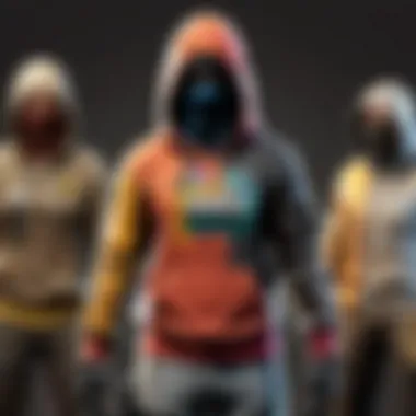 Variety of PUBG hoodies in different color schemes