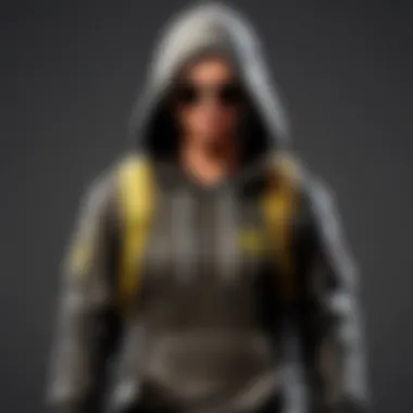 Close-up of high-quality fabric used in PUBG hoodie