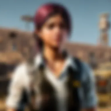 Illustration depicting character analysis in PUBG Mobile