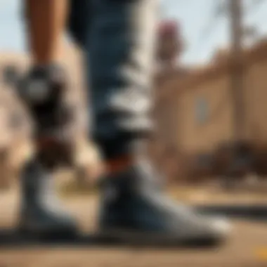 The Unexpected Encounter Intruder caught by surprise near sneakers