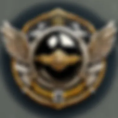Vintage Aviator Pilot Badge Close-up