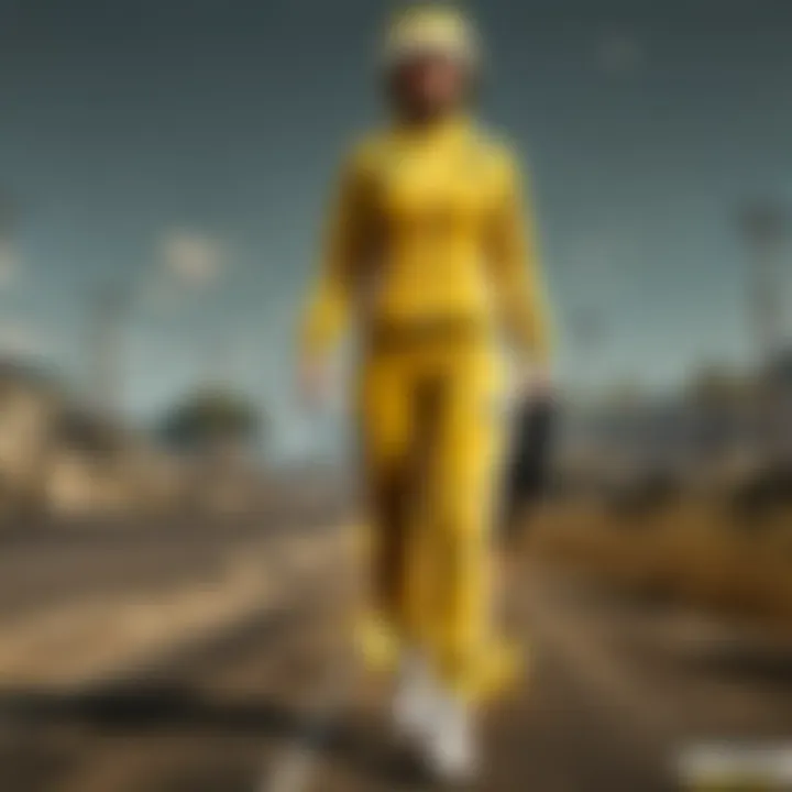 Visual Impact of Yellow Tracksuit in PUBG