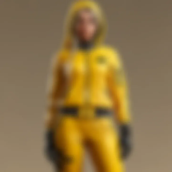 Yellow Tracksuit PUBG Player Character